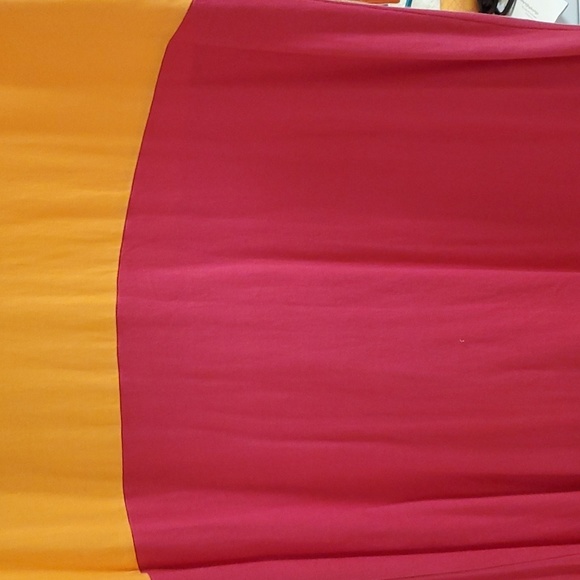 Reg $218 JOAN VASS multicolor v cut maxi dress size zero - Picture 4 of 4